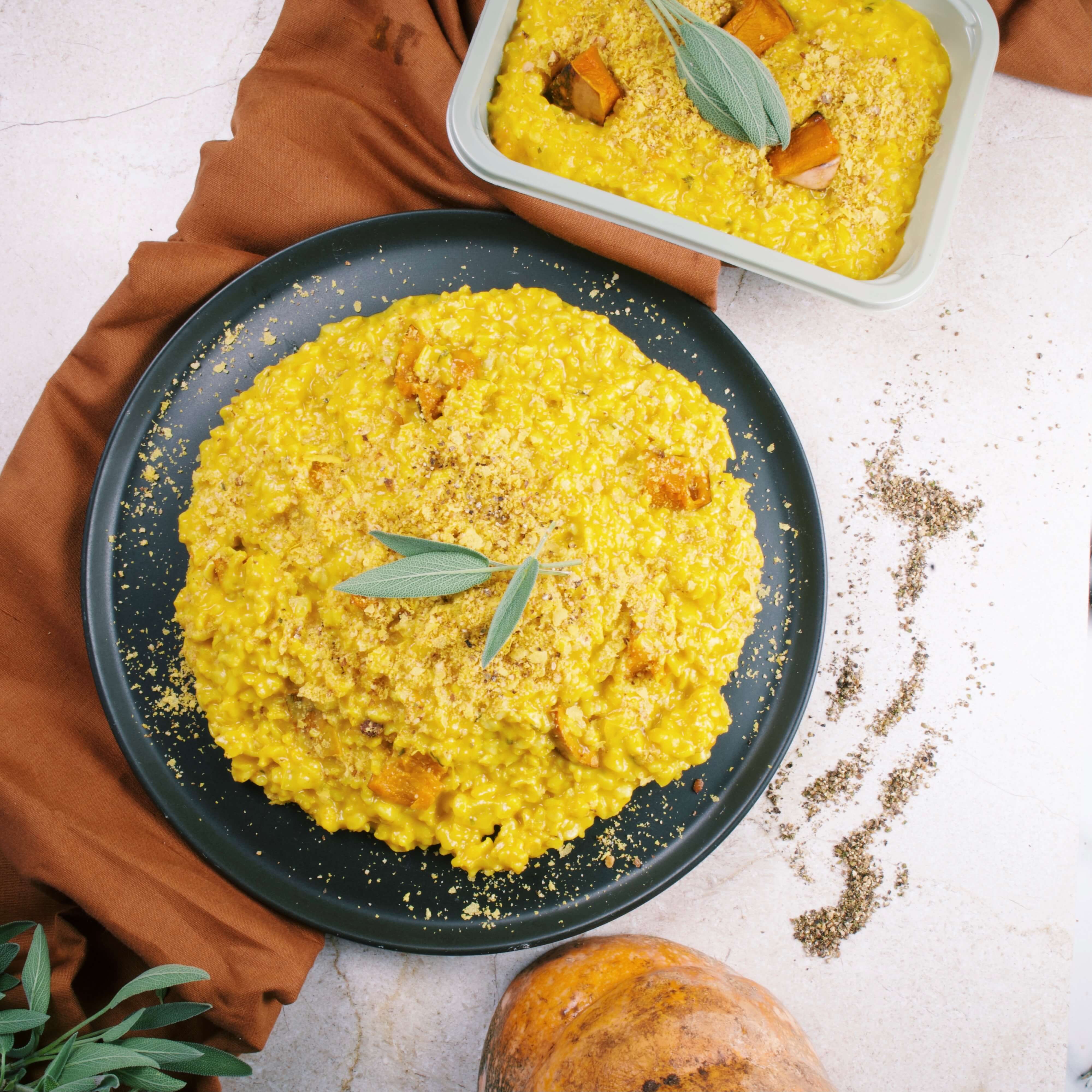 Pumpkin Risotto: Lite