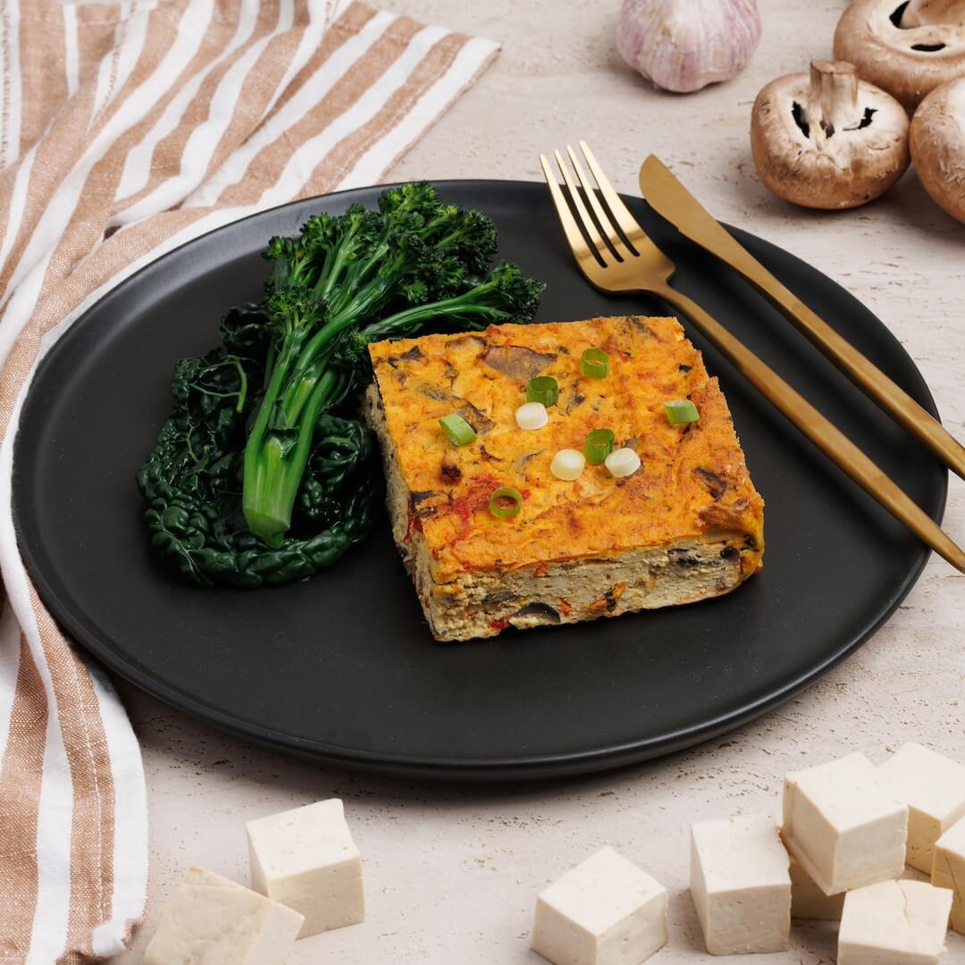 High Protein Tofu and Vegetable Frittata