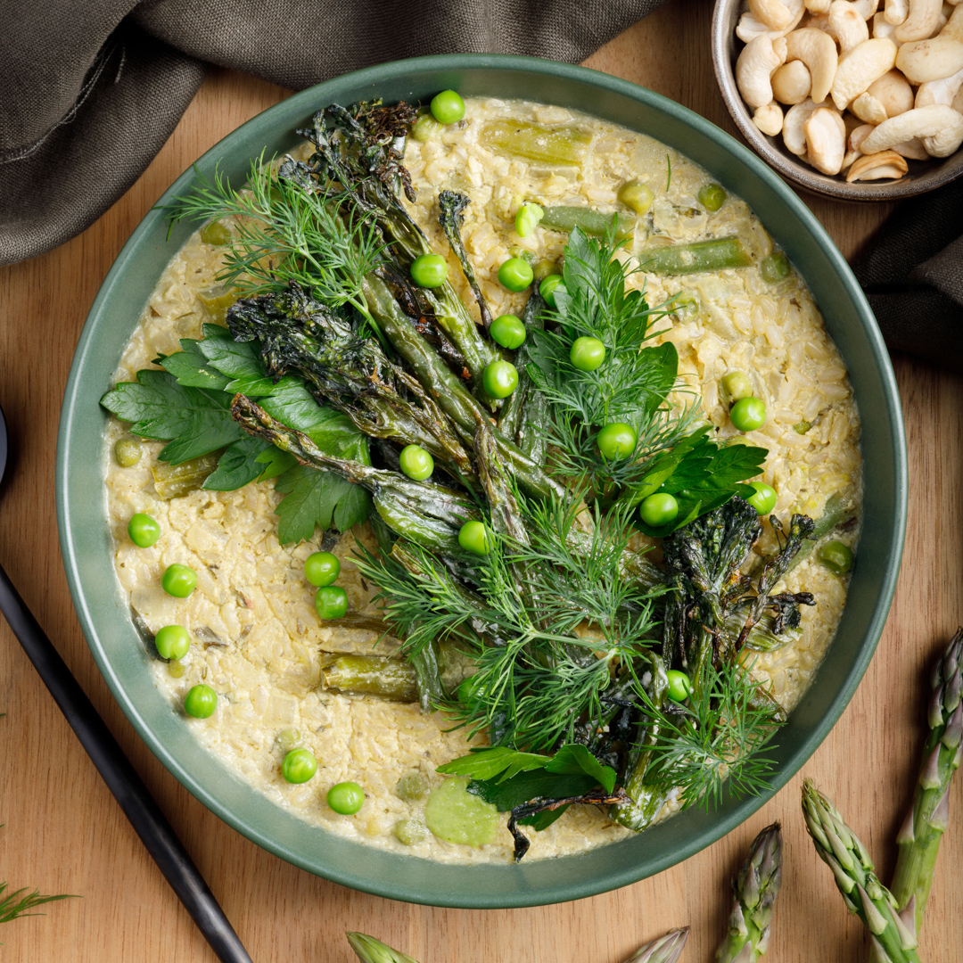 Spring Green Vegetable and Lemon Herb Risotto