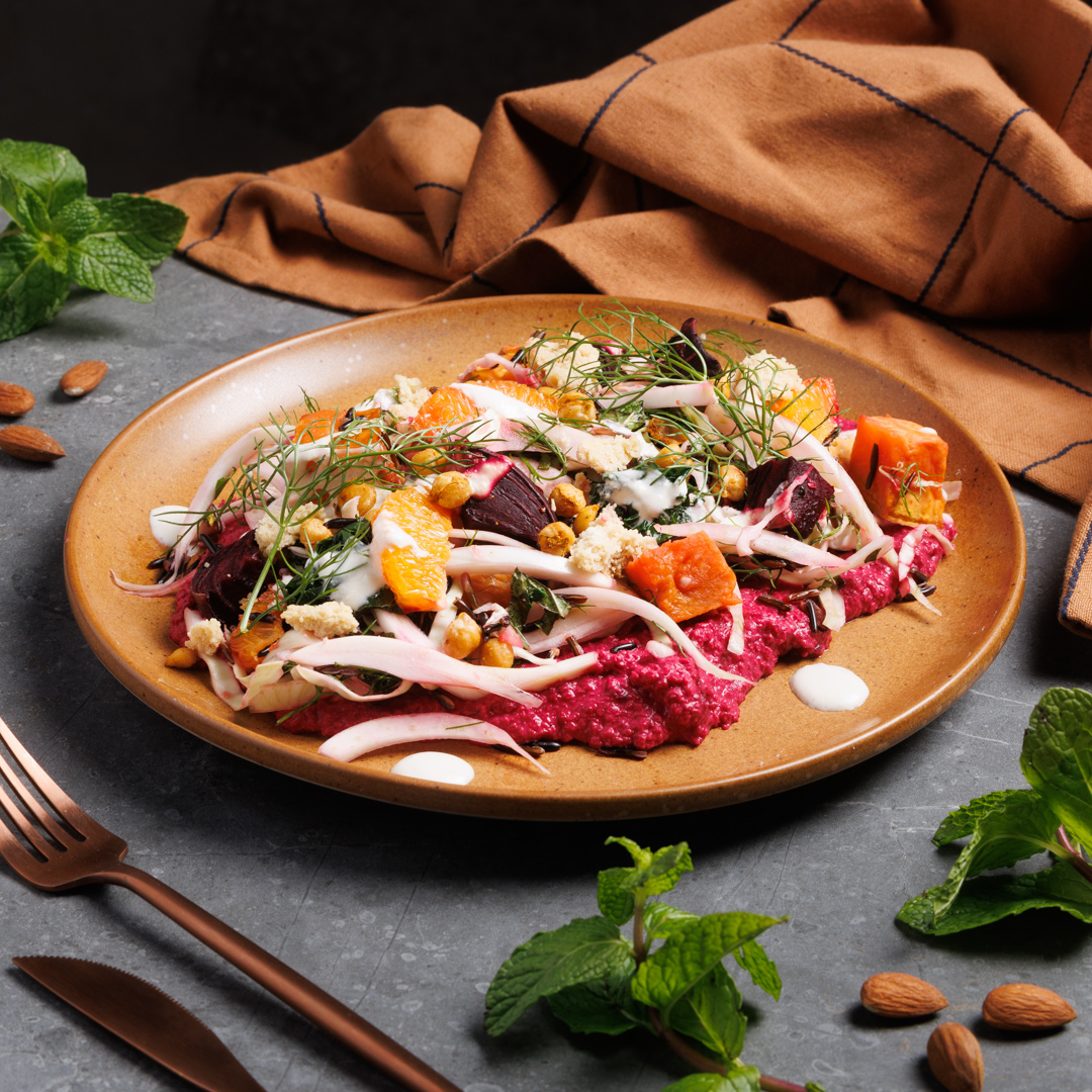 Orange, Fennel & Roast Beetroot Wild Rice Salad